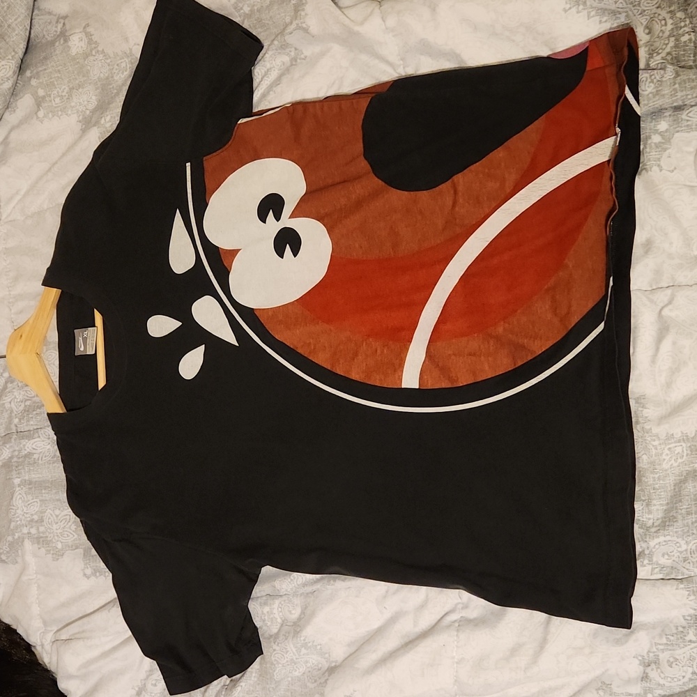Nike Black Cartoon Character Crewneck T-Shirt Vintage Y2K